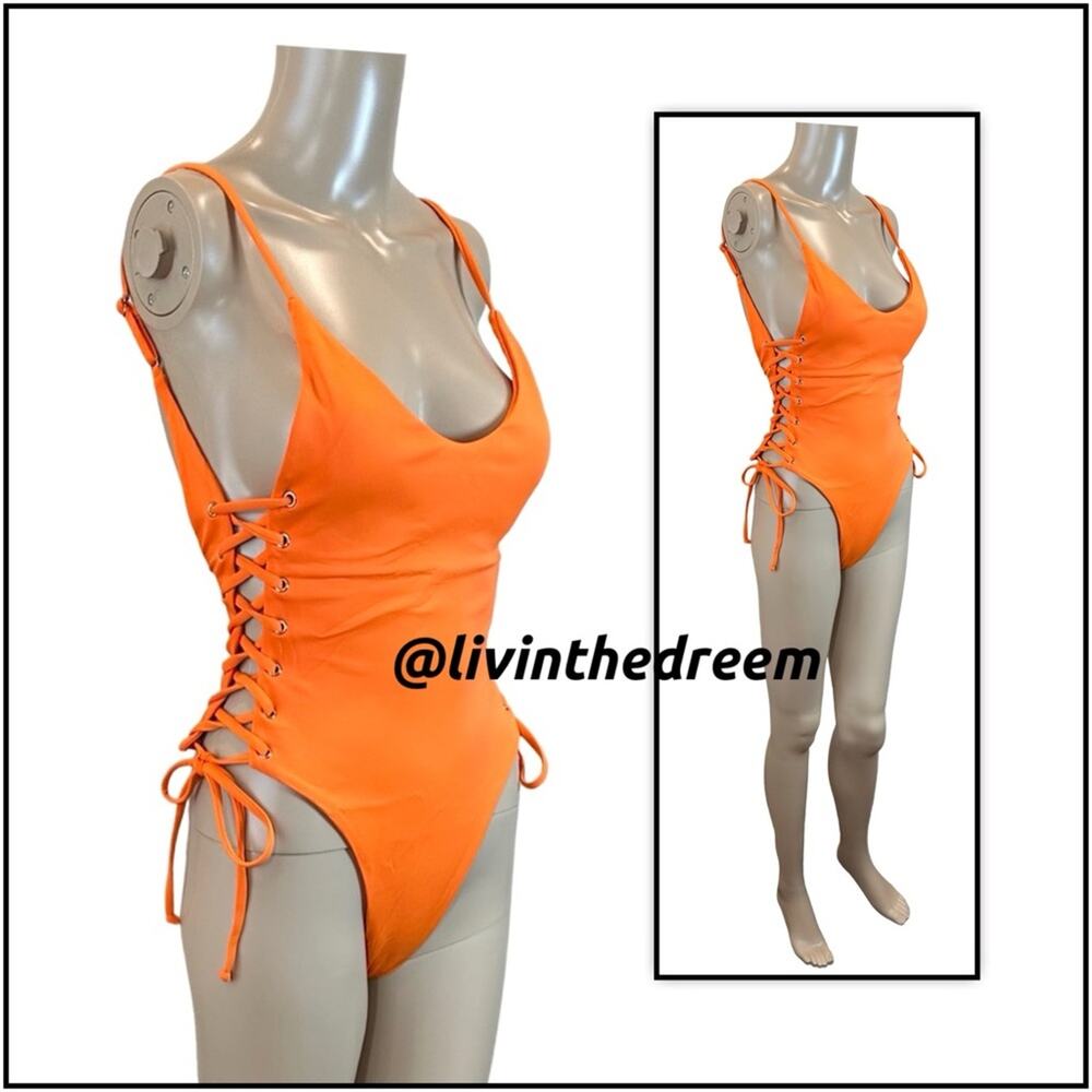 BERRY BEACHY ADELE ONE PIECE- ORANGE L - Picture 11 of 14